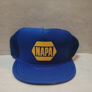 Vintage NAPA Blue Corded Men Truckers Baseball Hat